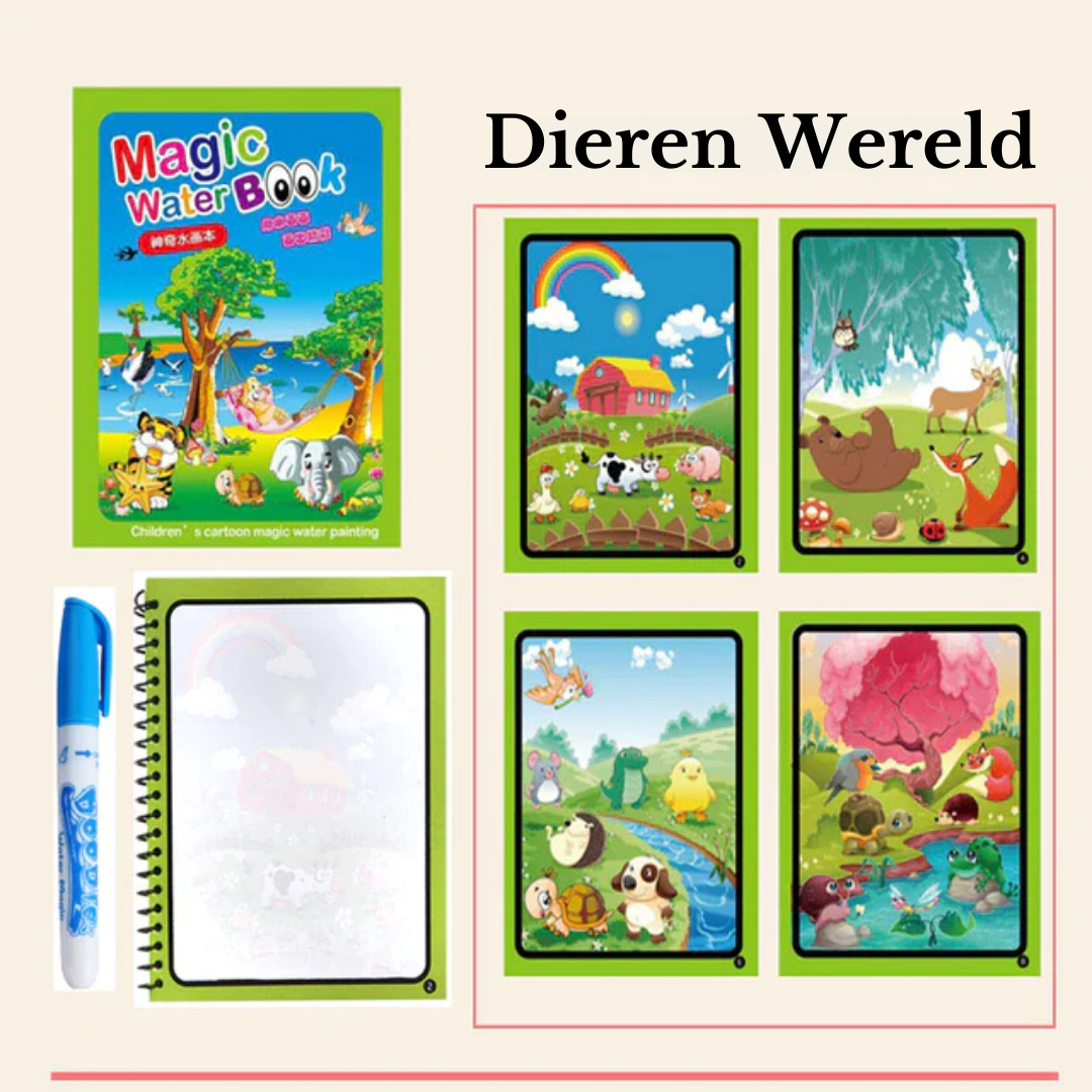 Water Kleurboek™ | Eindeloos schilderplezier voor uw kleintje!