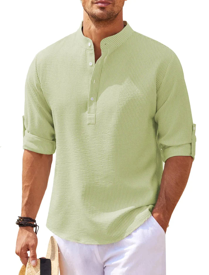 Meady™ - Het Ultra Comfortabele Casual Shirt Met Lange Mouwen | Ongeëvenaard Comfort En Moeiteloze Stijl Voor Elke Gelegenheid