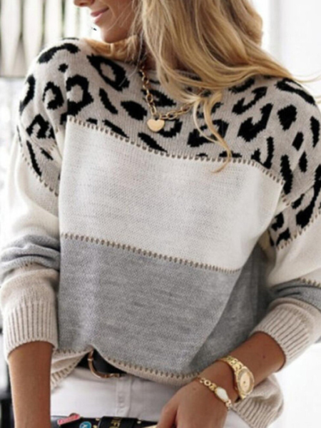 Maria™ | Sweater met Panterprint